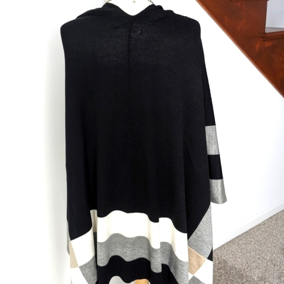 Calvin Klein poncho shawl color block One Size - Picture 4 of 5